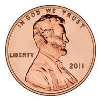 Random Penny Coin Flip Online 50 50 Chance of Heads or Tails